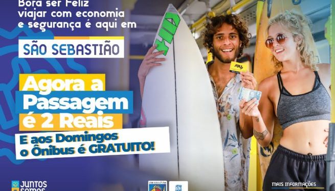 Prefeito anuncia ônibus urbano a R$ 2 e gratuidade aos domingos