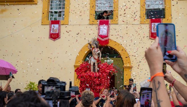 Levantamento do Mastro marca início das festividades da Festa do Padroeiro de São Sebastião nesta quinta-feira