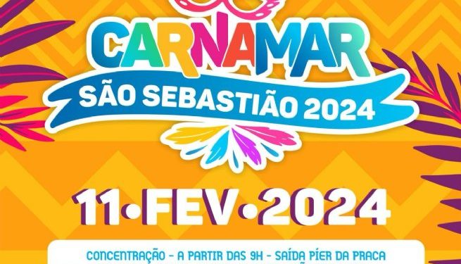 Vem aí o Carnamar São Sebastião 2024, o maior evento de Carnaval no mar do Estado de São Paulo