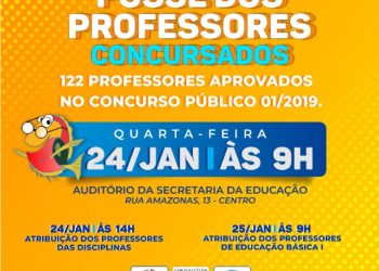 Prefeitura de São Sebastião realiza posse de 122 professores concursado no dia 24