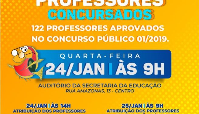 Prefeitura de São Sebastião realiza posse de 122 professores concursado no dia 24