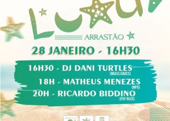 Praia do Arrastão recebe luau no domingo com apresentações de artistas locais