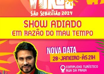 Prefeitura adia shows do Festival de Verão de São Sebastião desta quinta-feira