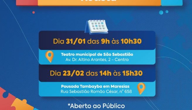 Prefeitura de São Sebastião promove palestras para familiares de pessoas autistas e profissionais de Saúde