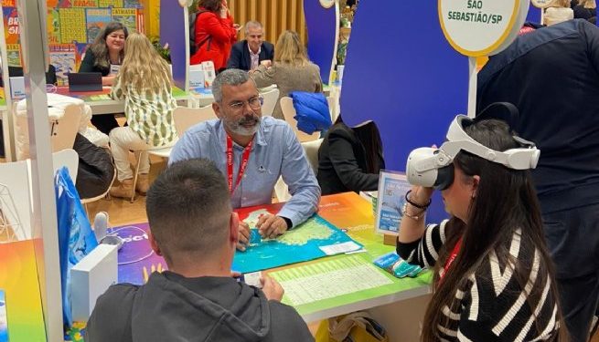 Avistamento de baleias jubartes em São Sebastião é destaque na Feira Internacional de Turismo de Madrid