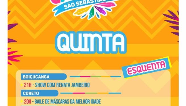 Shows musicais e entrega da Chave à Corte de Carnaval marcam início do Carnaval 2024 em São Sebastião