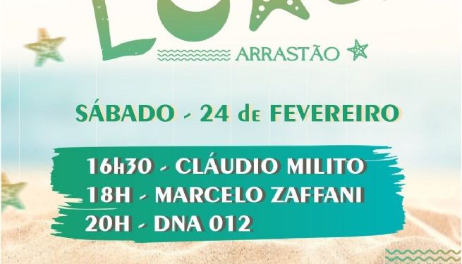 Praia do Arrastão recebe luau com apresentações de artistas locais neste sábado