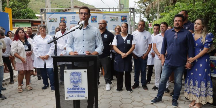 Vice-prefeito Reinaldinho entrega primeira unidade de saúde da história no bairro de Paúba, na Costa Sul de São Sebastião