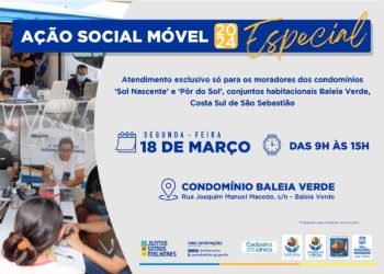 Prefeitura realiza programa ‘Ação Social Móvel Especial’ para moradores do conjunto habitacional Baleia Verde