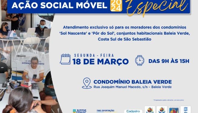 Prefeitura realiza programa ‘Ação Social Móvel Especial’ para moradores do conjunto habitacional Baleia Verde