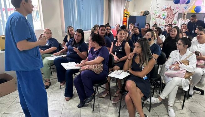 Servidores da SESAU participam de palestra sobre Saúde da Mulher no Hospital das Clínicas de São Sebastião