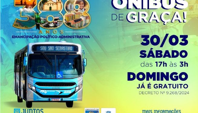 Shows dos cantores João Gomes e Mumuzinho têm transporte público gratuito das 17h até às 3h