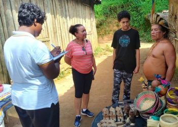 Estudantes de São Sebastião participam da primeira visita do ano ao Território Indígena Rio Silveiras