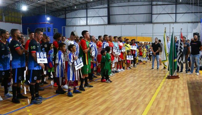 Cerimônia de abertura da 13ª Copa Kids e 14ª Copa Sebastianense apresenta equipes no Ginásio Municipal