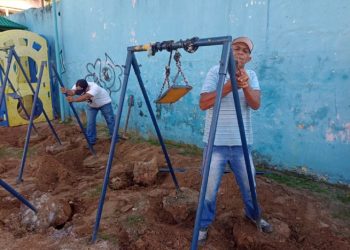Prefeitura de São Sebastião inicia revitalização de Parquinho e Praça no bairro Topolândia