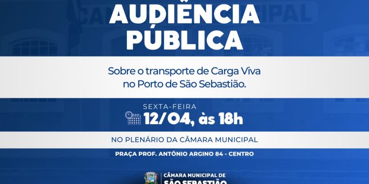 CÂMARA PROMOVE AUDIÊNCIA PÚBLICA SOBRE TRASNPORTE DE ANIMAIS VIVOS NO PORTO