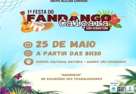 Cultura local é celebrada na 1ª Festa do Fandango Caiçara de São Sebastião