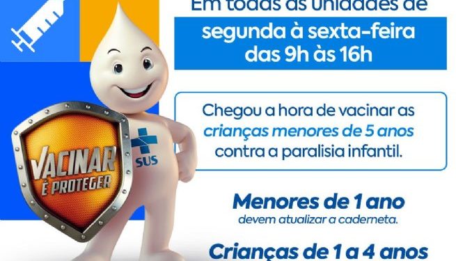 Mais de 50 crianças são imunizadas contra a Poliomielite em São Sebastião