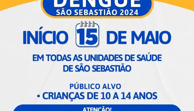 Prefeitura de São Sebastião vacina cerca de 150 crianças contra Dengue