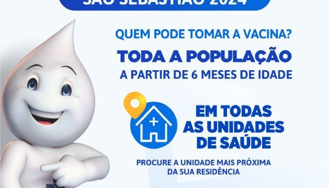 Prefeitura de São Sebastião prorroga Campanha de Vacinação Contra Influenza até 28 de junho