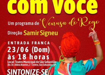 Espetáculo ‘No cantinho com você’ é atração no Teatro Municipal de São Sebastião no próximo domingo