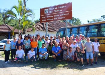 “Cultura+ Melhor Idade”: Passeio na reserva indígena Rio Silveira reúne idosos da região central de São Sebastião