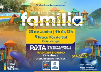 Praça Pôr do Sol recebe ‘Domingo da Família’ com diversas atividades recreativas e serviços do PATA Móvel