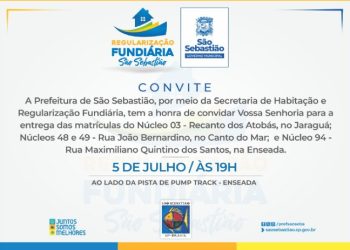   Prefeitura de São Sebastião entrega perto de 400 títulos de regularização fundiária para moradores da Costa Norte
