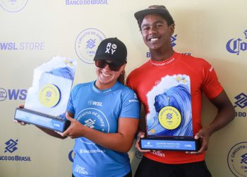 Surfistas dão show em condições extremas nas finais do Circuito Banco do Brasil de Surfe em São Sebastião