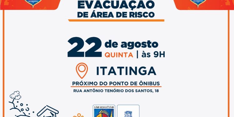 Defesa Civil de São Sebastião realiza simulado de evacuação de área de risco no Itatinga