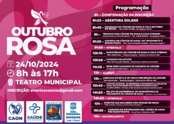 Prefeitura de São Sebastião realiza evento “Outubro Rosa, Educação e Prevenção” no Teatro Municipal de São Sebastião