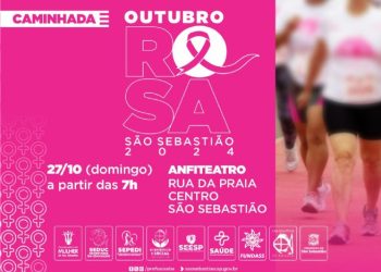 Caminhada Outubro Rosa São Sebastião 2024 tem inscrições abertas e diversas atividades para o público no dia 27