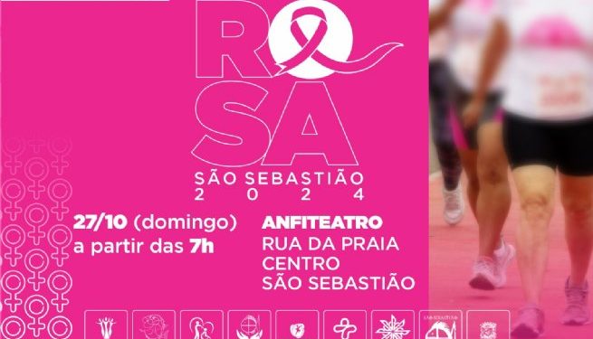 Caminhada Outubro Rosa São Sebastião 2024 tem inscrições abertas e diversas atividades para o público no dia 27