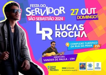 Prefeitura de São Sebastião traz Lucas Rocha para Festa do Servidor Público no domingo