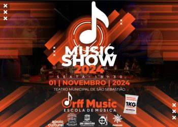 Teatro Municipal de São Sebastião recebe Music Show 2024 com 45 apresentações musicais nesta sexta-feira