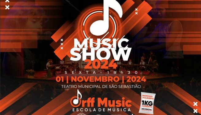 Teatro Municipal de São Sebastião recebe Music Show 2024 com 45 apresentações musicais nesta sexta-feira