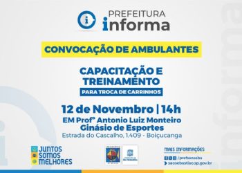 Ambulantes da Costa Sul tem capacitação e treinamento nesta terça-feira
