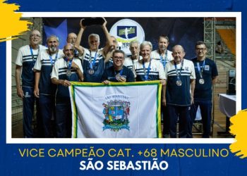 Equipe masculina de voleibol adaptado de São Sebastião é vice-campeã da Fase Estadual da Superliga da Melhor Idade