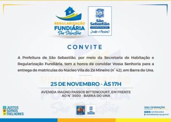 Prefeitura de São Sebastião entrega títulos de regularização fundiária para moradores da Vila do Zé Mineiro