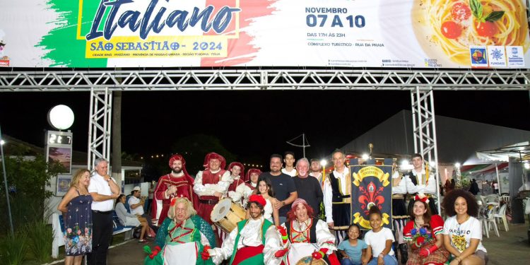 *São Sebastião celebra a cultura italiana no 7º Festival Italiano com presença do prefeito Felipe Augusto*
