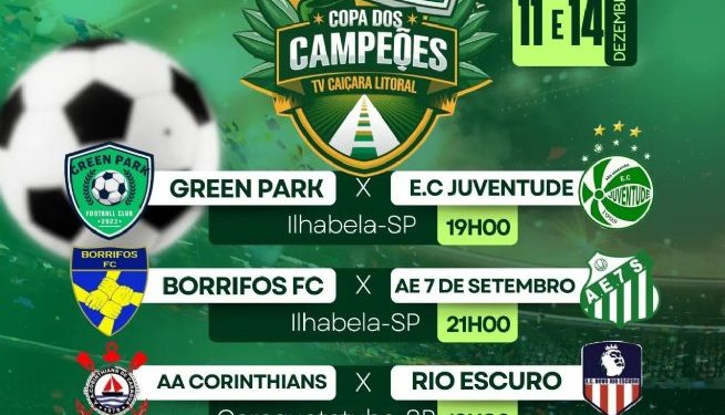 Copa dos Campeões do Litoral Norte envolve campeões dos campeonatos municipais da região