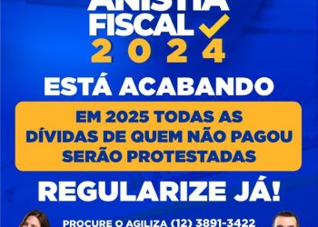 Últimos dias para adesão ao programa ‘Anistia Fiscal 2024 – Regularize Já’ da Prefeitura de São Sebastião