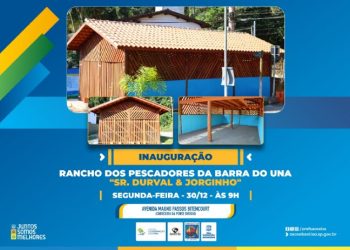 SEMAM entrega Rancho dos Pescadores de Barra do Una na segunda-feira