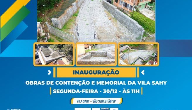 Prefeitura de São Sebastião inaugura Obra de Contenção e Memorial na Vila Sahy