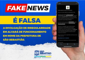 Prefeitura de São Sebastião alerta para fake news enviados a comerciantes