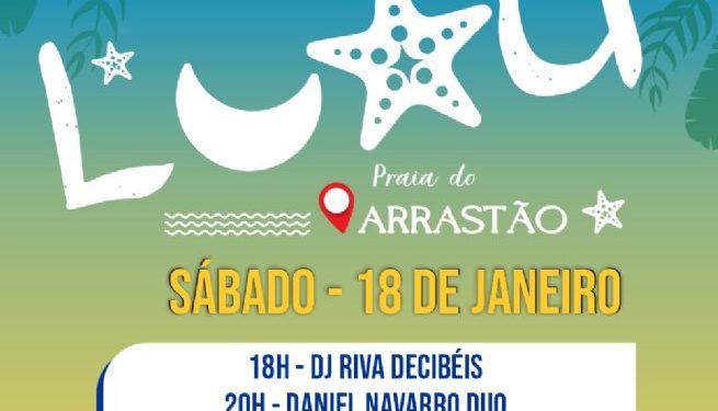   Luau agita Praia do Arrastão com três apresentações musicais neste sábado