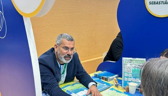 Município de São Sebastião divulga belezas naturais na Feira Internacional de Turismo FITUR 2025, na Espanha
