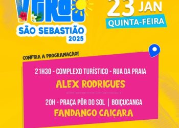 Prefeitura segue com shows musicais de artistas locais no Festival de Verão de São Sebastião