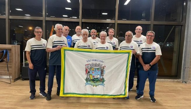 Time sebastianense vence primeira partida na 5ª Final Nacional de Vôlei Adaptado à Melhor Idade