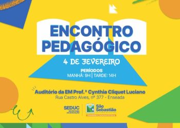 Secretaria da Educação promove Encontro Pedagógico com professores da rede municipal na terça-feira
